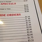 Linda's Hoosier Cafe menu