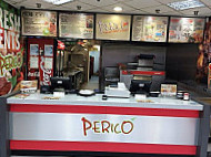 Perico Pizza Peri Peri Chicken inside