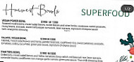 Superfood menu