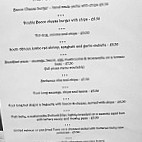 Kings Arms menu