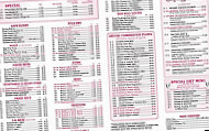 Great Wall Chinese menu