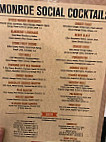 Monroe Social menu