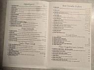 Classic Thai menu