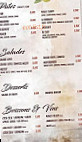 Presto Pizza menu