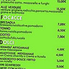 Pizzeria All'angolo menu