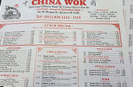 China Wok menu