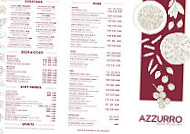 Azzurro Waterloo menu