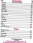 Sweet Things menu