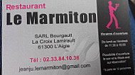 Le Marmiton menu