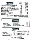 Kalona Coffee House menu