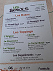 L'acai Bowl menu