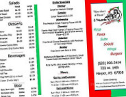 D'mario's Pizza menu