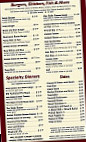 Sandy's Grill menu