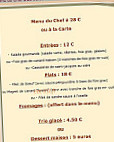 Auberge Du Musee menu