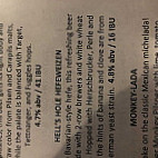 Boulder Dam Brewing Co. menu