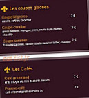 Le Val d'Aoste menu