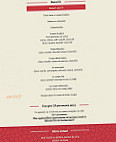 Restaurant Le May menu