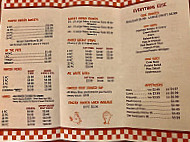 Chicken Coop menu