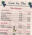 Casa Tino menu