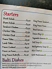 Regency Tandoori menu