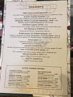 The White Hart Inn menu