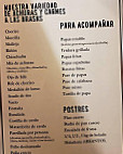 El Establo San Vicente menu