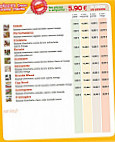 Cap Pizza menu