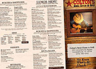 Colton's Steak House Grill menu