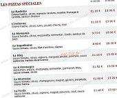 Le Kiosque à Pizzas menu