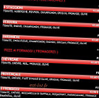 Presto Pizza menu