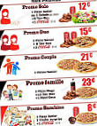 Napoli Pizza menu