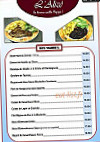 L'alizé menu