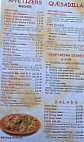 Los Amigos menu