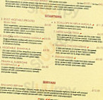 Indian Zing menu