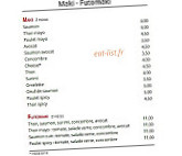 Sushi Top menu