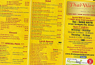 Thaiways menu