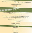 Restaurant du So menu