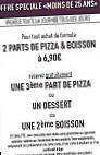 Settanta Pizza Gourmet menu