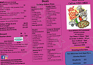 Mix Pizza menu