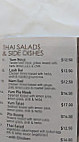 Thai Tables menu