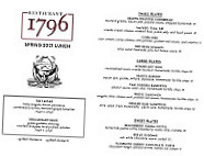 1796 menu