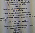 Les Saveurs De Nanie menu