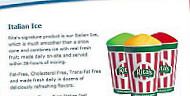 Rita’s Italian Ice Frozen Custard menu