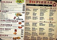 Monkeypizza menu