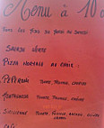 La Pizza Chez Didier menu