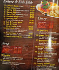 My Thai menu