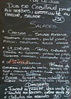 La Table de Lilith menu