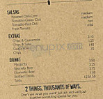 Chipotle Mexican Grill menu