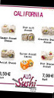 Allo Sushi menu