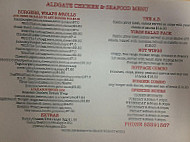 Aldgate Chinese menu